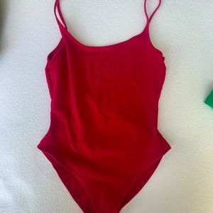 Red bodysuit
